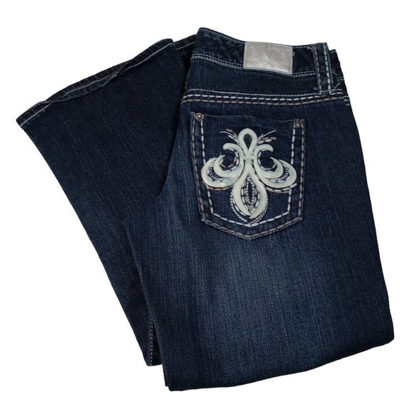 Maurices Denim - Maurices Premium Women's Designer Low Rise Boot Cut Blue Jeans Size 5/6 Regular